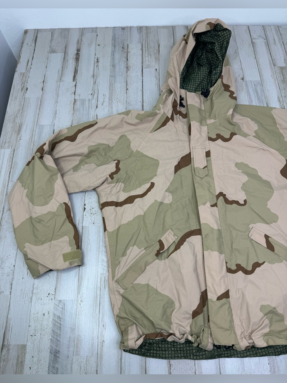 VTG Mens US Calvary Gore-Tex DCU DCN Desert Night Camo Reversible Jacket S-L - Picture 3 of 16